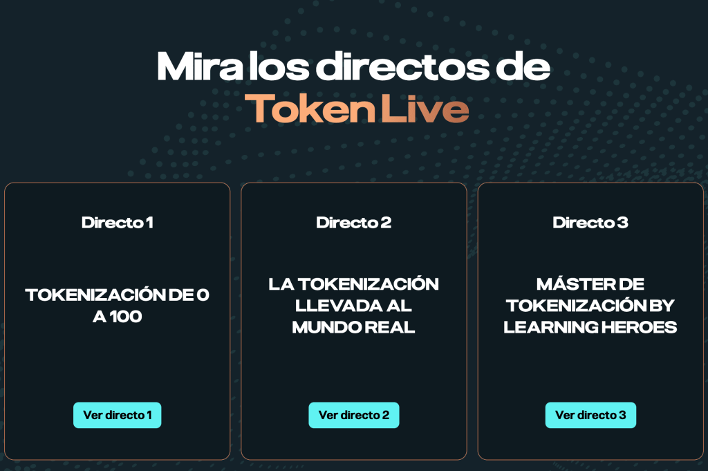 Token Live, la formación gratuita en tokenización de Learning Heroes