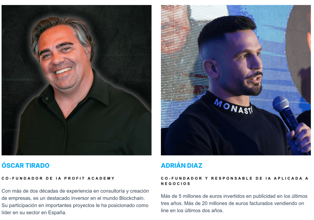Cofundadores de IA Profit Academy